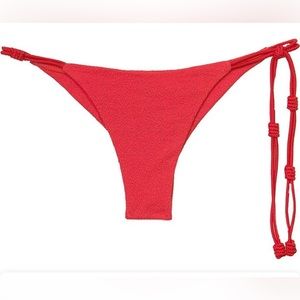 VIX Firenze Gwen Tie Side Cheek Bikini Bottom, Size Small, $116